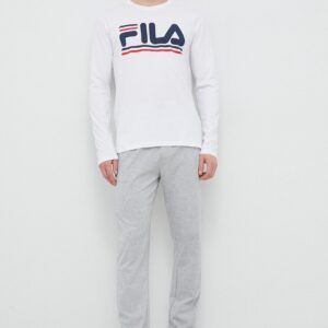 Fila Trening De Lounge Barbati, Culoarea Alb - answear.ro