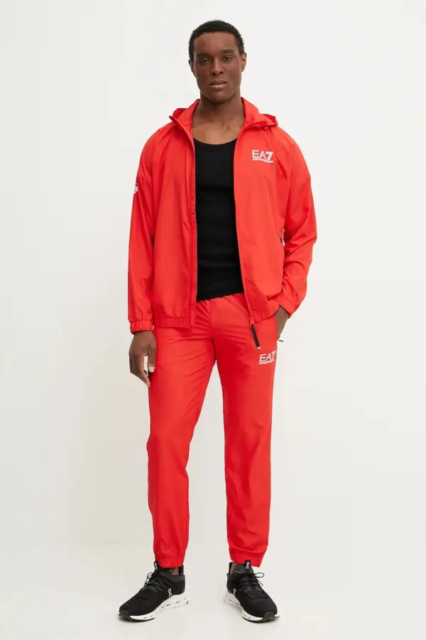 Ea7 Emporio Armani Trening Barbati, Culoarea Rosu - answear.ro