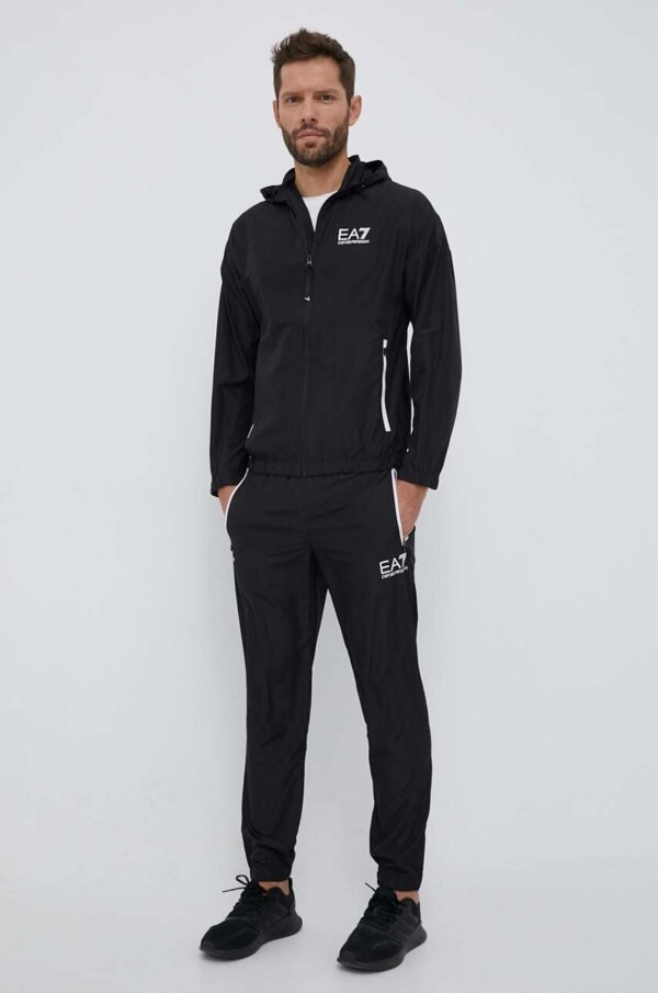 Ea7 Emporio Armani Trening Barbati, Culoarea Negru - answear.ro
