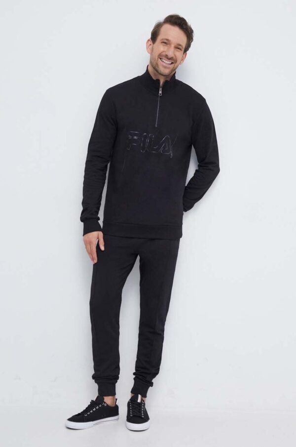 Fila Trening Din Bumbac Culoarea Negru - answear.ro