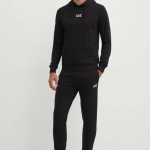 Ea7 Emporio Armani Trening Din Bumbac Culoarea Negru, Pjvrz.8Npv64 - answear.ro