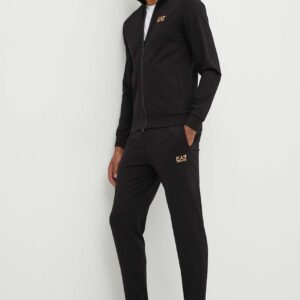 Ea7 Emporio Armani Trening Din Bumbac Culoarea Negru, Pjvrz.8Npv60 - answear.ro