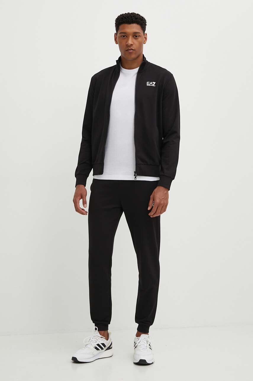Ea7 Emporio Armani Trening Din Bumbac Culoarea Negru, Pjvrz.8Npv60 - answear.ro