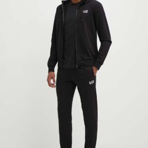 Ea7 Emporio Armani Trening Din Bumbac Culoarea Negru, Pjvrz.8Npv63 - answear.ro