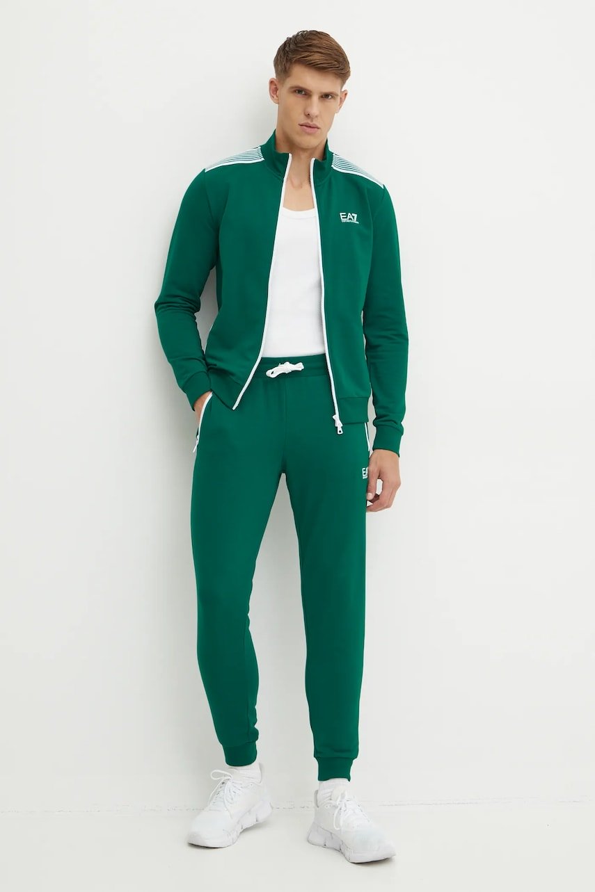 Ea7 Emporio Armani Trening Barbati, Culoarea Verde, Pj9Fz.6Dpv54 - answear.ro