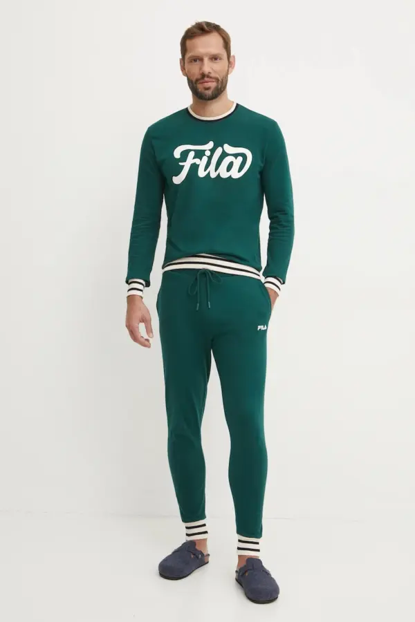 Fila Trening Din Bumbac Culoarea Verde, Fpw1198 - answear.ro