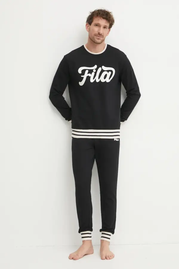 Fila Trening Din Bumbac Culoarea Negru, Fpw1198 - answear.ro