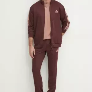 Adidas Trening 3S Ft Tt Ts Barbati, Culoarea Bordo, Ji8872 - answear.ro