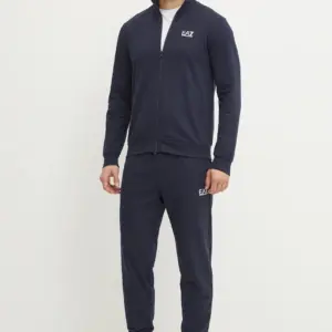 Ea7 Emporio Armani Trening Din Bumbac Culoarea Albastru Marin, Pjvrz.8Npv60 - answear.ro
