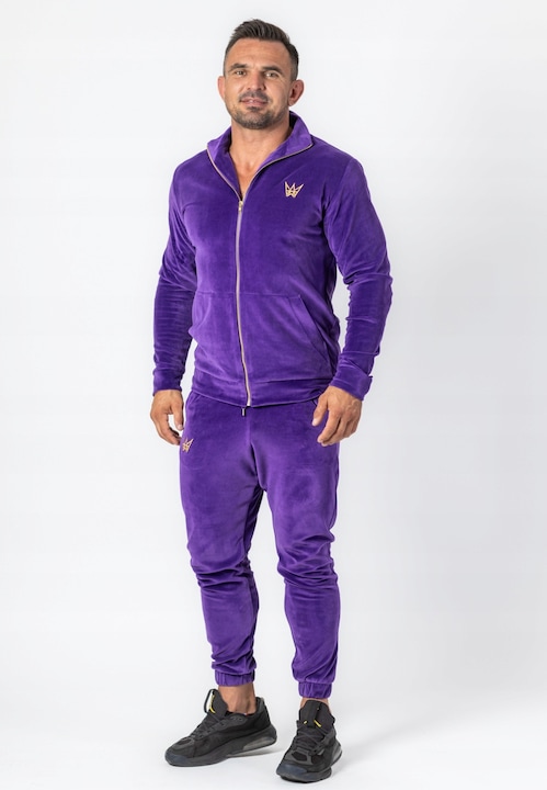 Trening Barbati TRES AMIGOS - Set barbatesc cu bluza si pantaloni de catifea