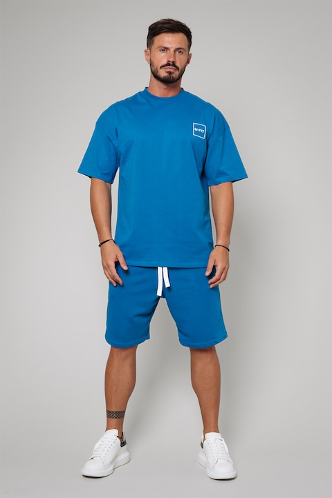 Trening Barbati uFIT - Set de bermude cu snur si tricou - 2 piese