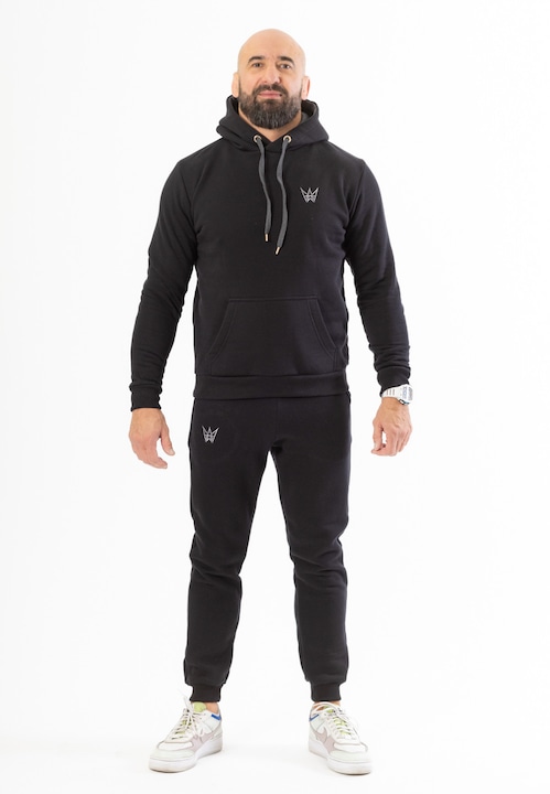 Trening Barbati TRES AMIGOS - Trening Grizzly Negru/Grafit cu Gluga L
