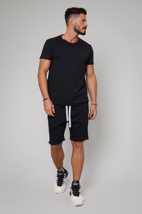 Trening Barbati uFIT - Set de bermude cu snur si tricou - 2 piese