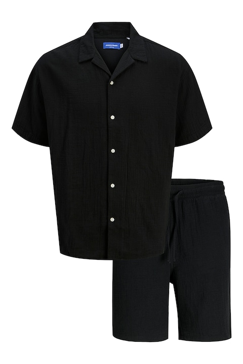 Trening Barbati Jack & Jones - Set de camasa din bumbac cu maneci scurte si pantaloni scurti - 2 piese