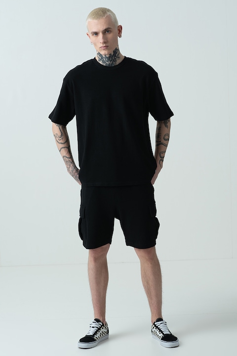 Trening Barbati Jack & Jones - Set de pantaloni scurti si tricou din bumbac - 2 piese