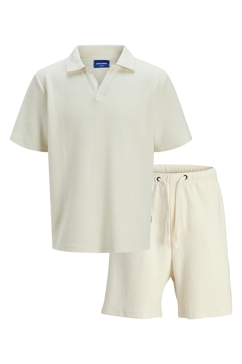 Trening Barbati Jack & Jones - Set de tricou polo si pantaloni scurti cu talie ajustabila - 2 piese