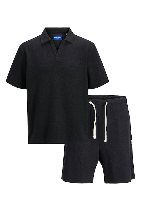 Trening Barbati Jack & Jones - Set de tricou polo si pantaloni scurti cu talie ajustabila - 2 piese