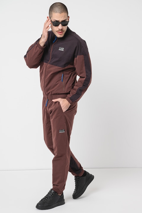 Trening Barbati EA7 - Trening cu fermoar si model colorblock