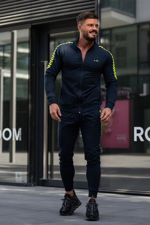 Trening Barbati uFIT - Trening slim fit cu fermoar