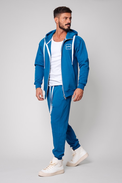 Trening Barbati uFIT - Trening cu fermoar si logo Square