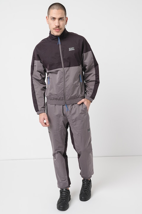Trening Barbati EA7 - Trening cu fermoar si model colorblock