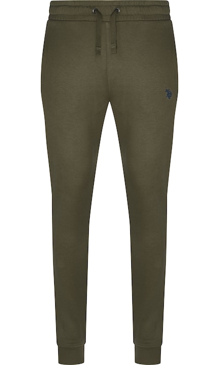 Trening Barbati U.S. Polo Assn. - Pantaloni Barbati U.S. POLO ASSN. NIKY Khaki cu Talie Elastica si Buzunare Profunde