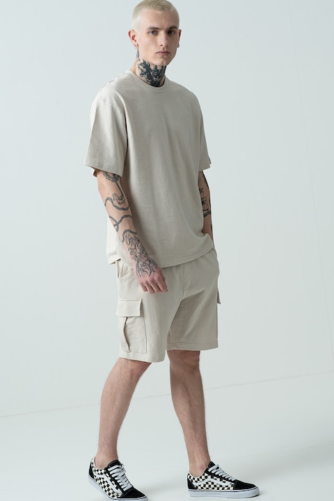 Trening Barbati Jack & Jones - Set de pantaloni scurti si tricou din bumbac - 2 piese