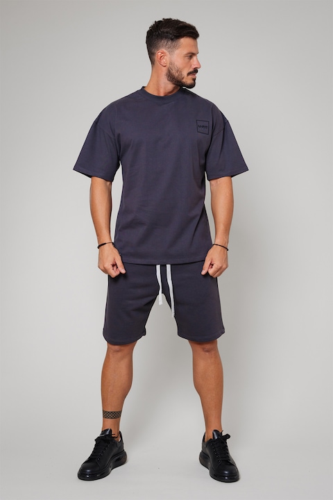 Trening Barbati uFIT - Set de bermude cu snur si tricou - 2 piese